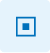 Light blue rounded square containing a smaller dark blue square with a tiny lighter blue center square inside