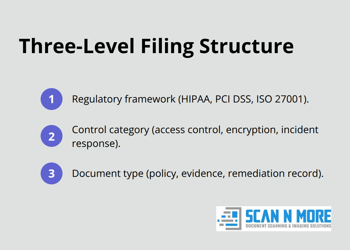 The three-level document filing structure auditors expect to see