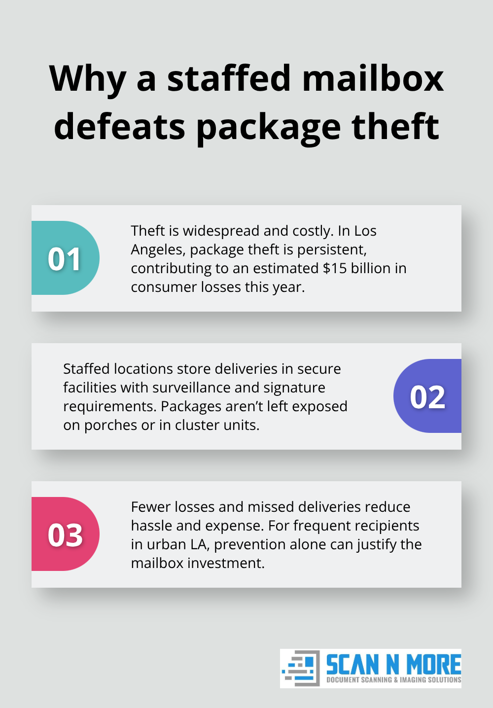 Three key reasons a staffed mailbox location prevents package theft and loss. - mailboxes los angeles