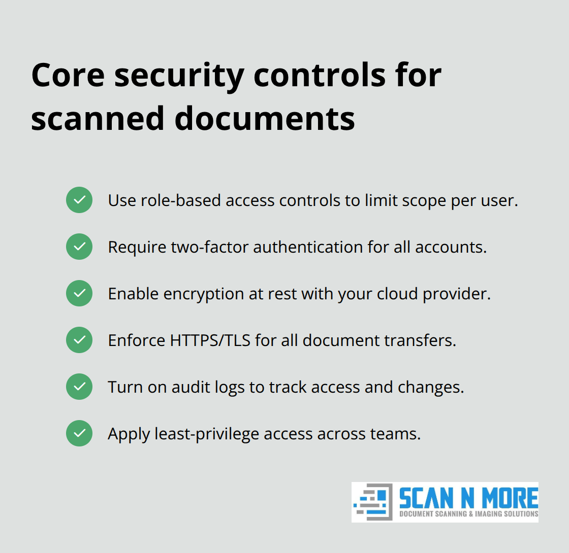 Checklist of essential security controls for web-based document scanning and storage. - web based document scanning